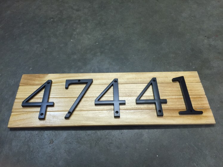 DIY House Street Number Display – Salvage Seattle